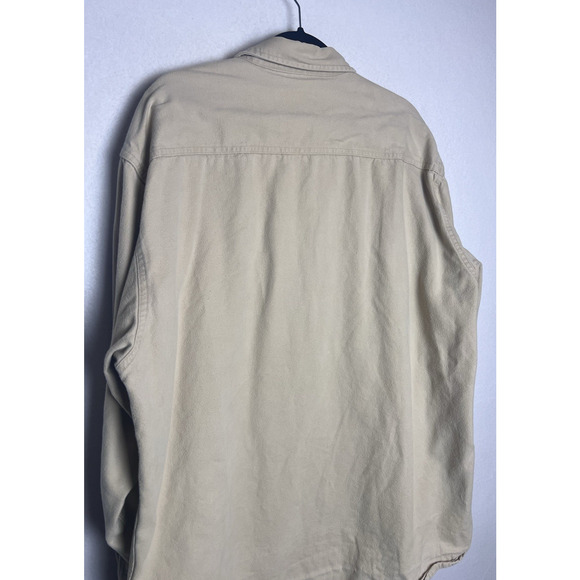 Red Head Men's Long Sleeve Button Up Shirt Size XL Beige - Picture 10 of 11